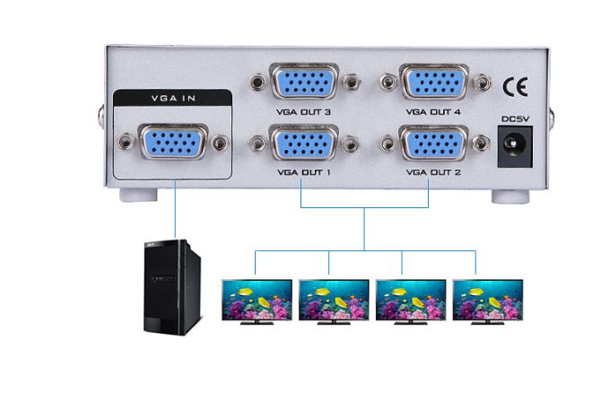 Сплиттер VGA 3bB (4 Портов)