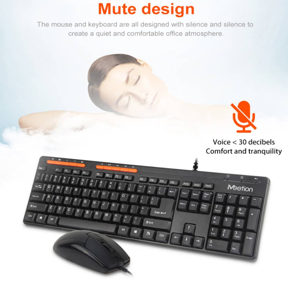 Комплект (клавиатура, мышь, колонки, коврик) Meetion C105