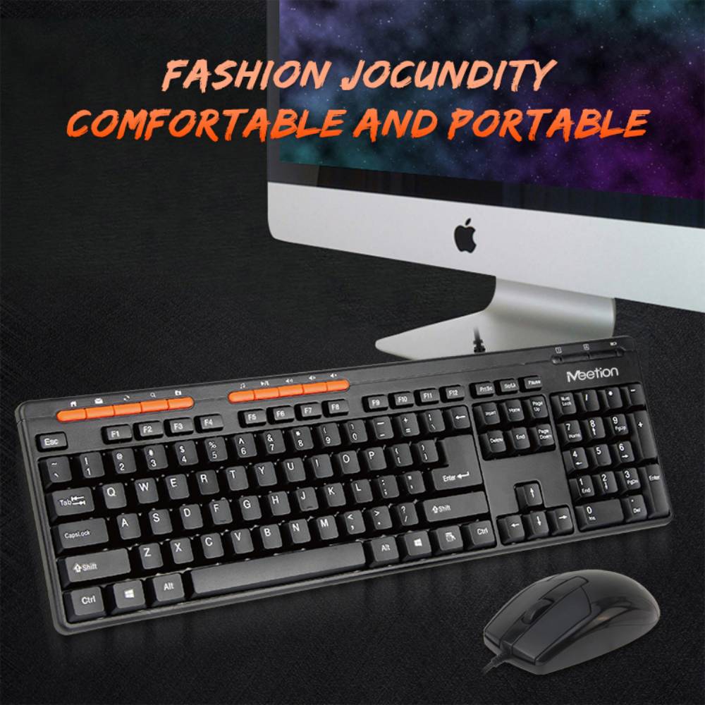 Комплект (клавиатура, мышь, колонки, коврик) Meetion C105